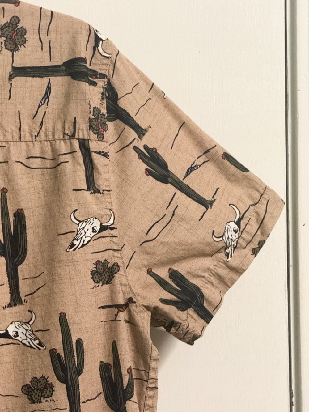 Cinch Desert Print Button Down Shirt XS Western Cactus Skull Cowboy - Picture 11 of 11